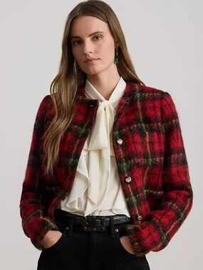 NWT Lauren Ralph Lauren Plaid Cropped
Jacket